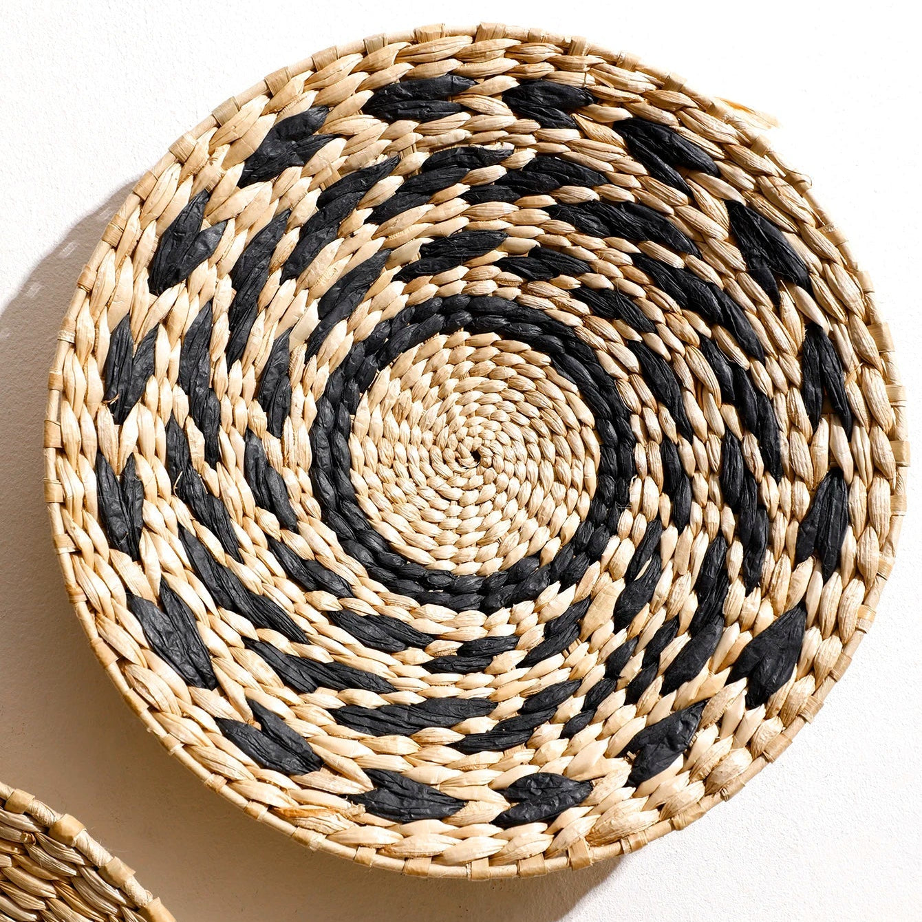 Handwoven Seagrass Wall Art Set | Bohemian Wicker Wall Decor | Natural Texture
