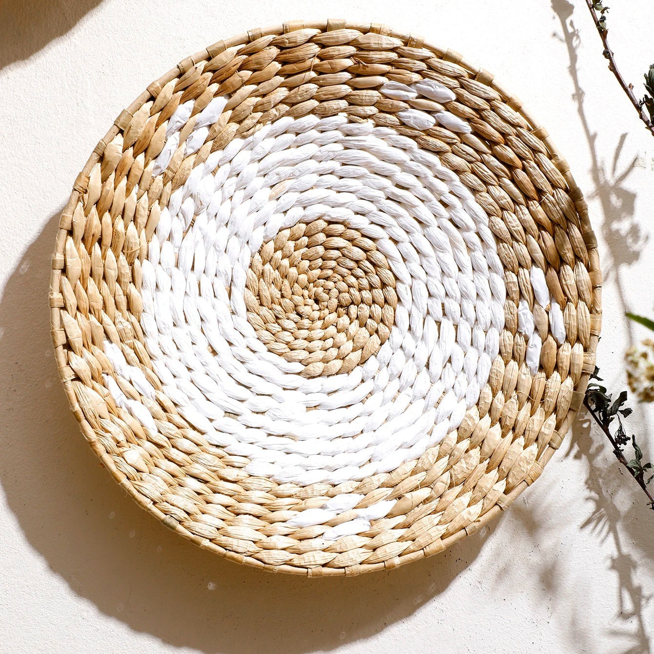 Handwoven Seagrass Wall Art Set | Bohemian Wicker Wall Decor | Natural Texture