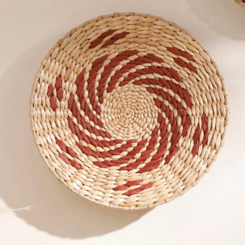 Handwoven Seagrass Wall Art Set | Bohemian Wicker Wall Decor | Natural Texture